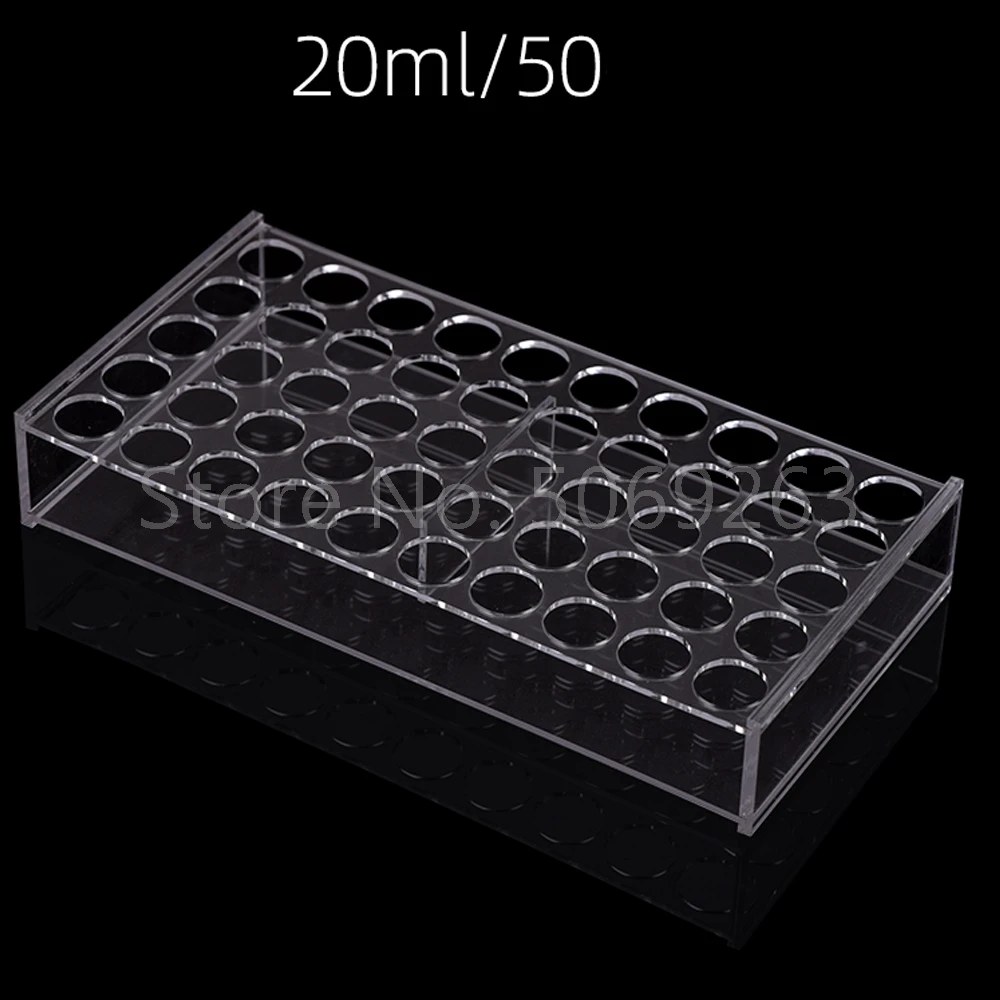 1pcs Clear 1/2/5/10/20ml PMMA ampoule bottle perspex Rack For School Lab