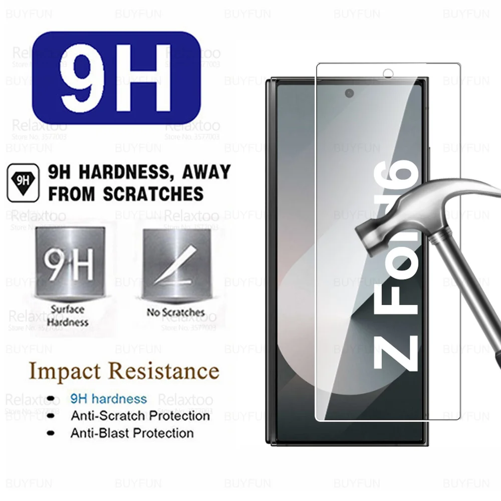 واقي شاشة مقسى لهاتف Samsung Galaxy Z Fold6 ، غطاء فيلم ، ZFold 6 ، 5G ، 2