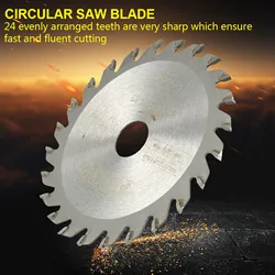 85mm x 15mm 24 Teeth Cemented Carbide Circular Cut Saw Woodworking Rotary Tool Cutting Disc Circular Cutting Saw