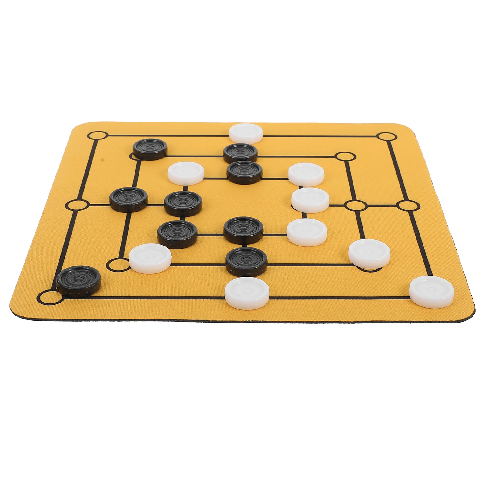 

Nine Pieces Chess Board Family Fun Rubber Mouse Pad Strategy Desktop Gathering Party Table Game Kids Thinking Skills Development