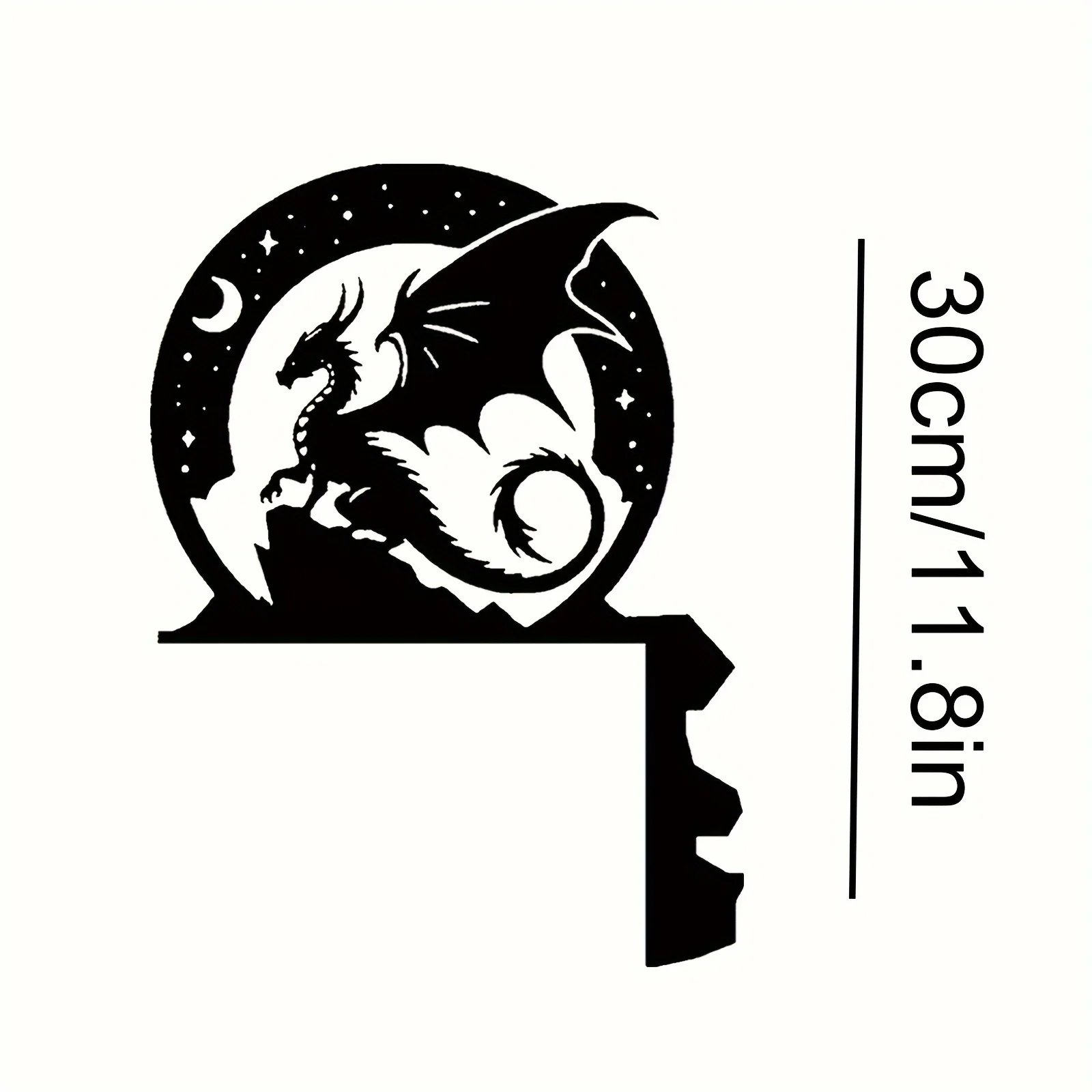 CIFBUY Movie Dragon Silhouette Iron Wall Art Metal Sculpture Decor for Home Bedroom Indoor Room Decoration Vintage Wall Decor