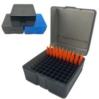 100 Rounds Ammo Box .223 5.56 Ammo Case Rifle Ammo Box Bullet Box Ammunition Storage Cartridge Storage Case Hunting Accessories