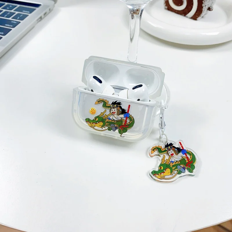 

3D Anime Dragons Balls dragon Earphone Phone Case for AirPods 1 2 3 Pro 4 Pro2 2nd silicone TPU Bluetooth headset headphone