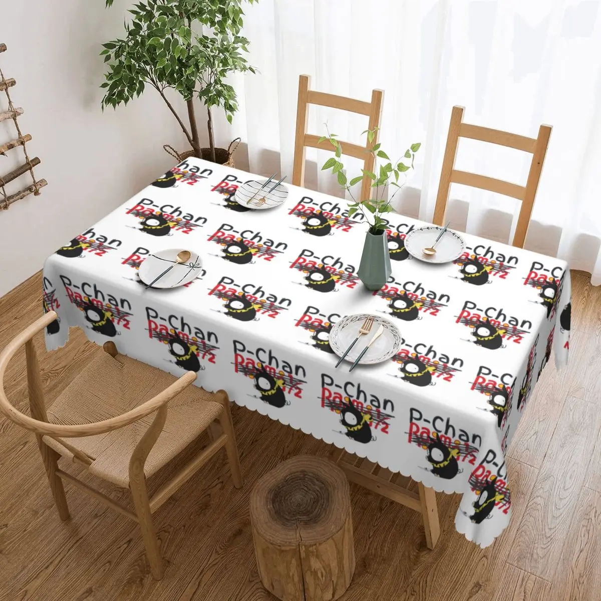 P-Chan Ranma 12 Tablecloth Restaurant Kitchen Rectangular Tablecloth Festival Party Decorations Tablecloth Dining Table Cover