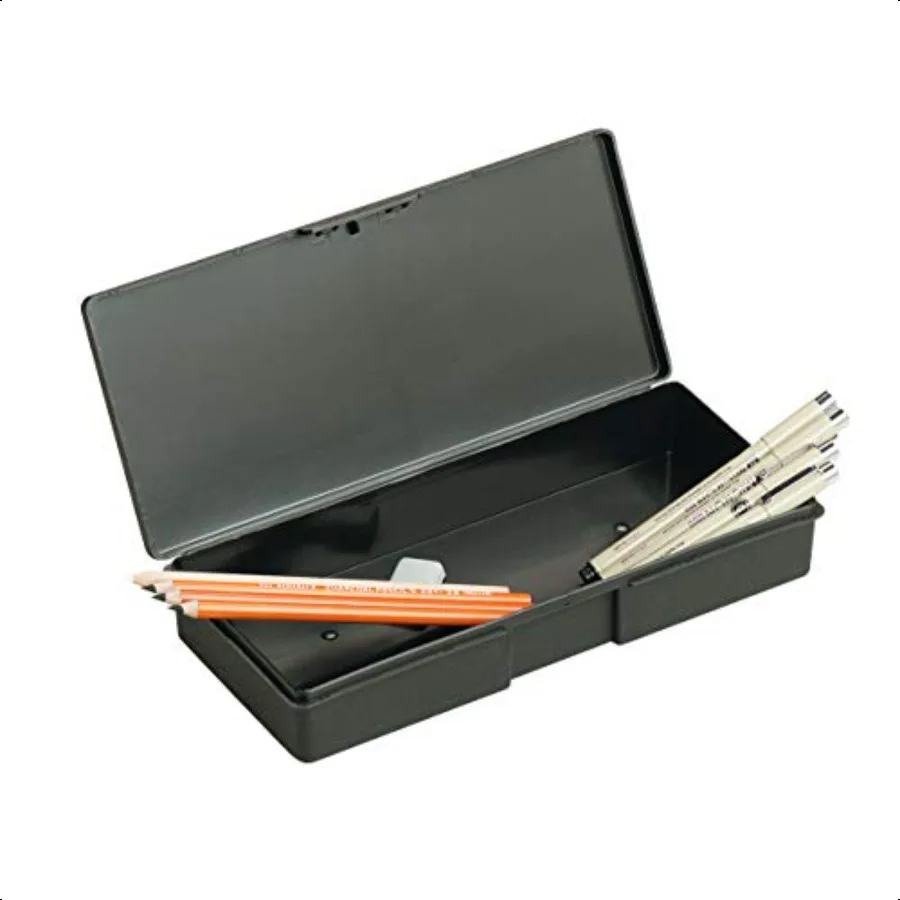 

ArtBin KV501 Pencil Marker Box Small Organizer for Pens Pencils Markers Brushes etc. Black