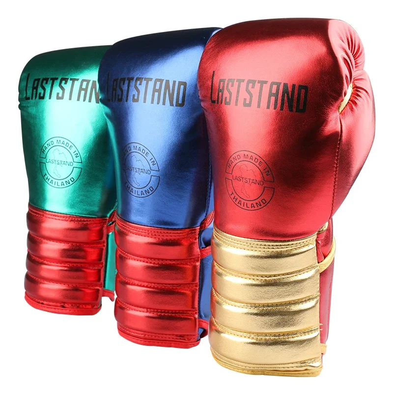 

6-12oz Metal Color Kids/Audlts Gloves Boxing Gloves for Sandbag Punch Training MMA Muay Thai Sanda Fight Mitts Guantes De Boxeo