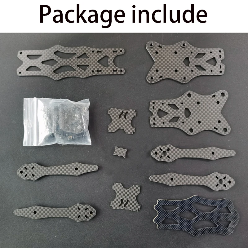 APEX-3 Mini 3inch 147mm Wheelbase Carbon Fiber Frame Kit with 4mm Thickness Arms For RC FPV Racing Drone Quadcopter Part