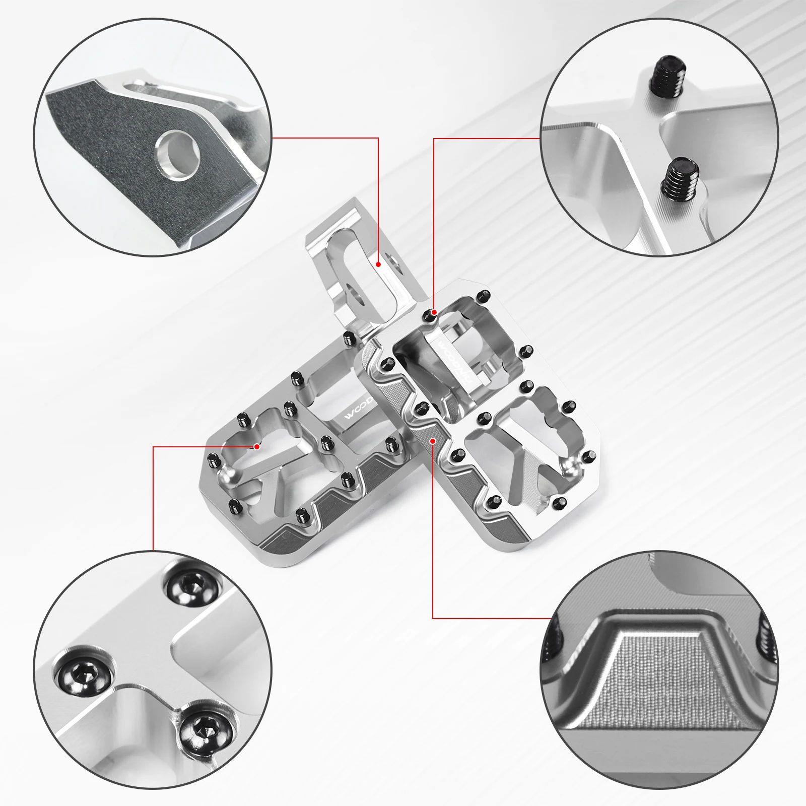 Motorcycle Foot Pedal for SURRON Pegs Ultra Bee New Customized Modified Pedals FootPegs for SurRon Ebikes Motorcycle Accessories