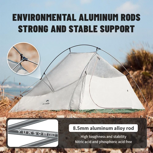 Imagen 2 del producto Naturehike Could Up Base 2025 tienda de campaña ultraligera tienda de campaña al aire libre equipo de camping doble nocturno