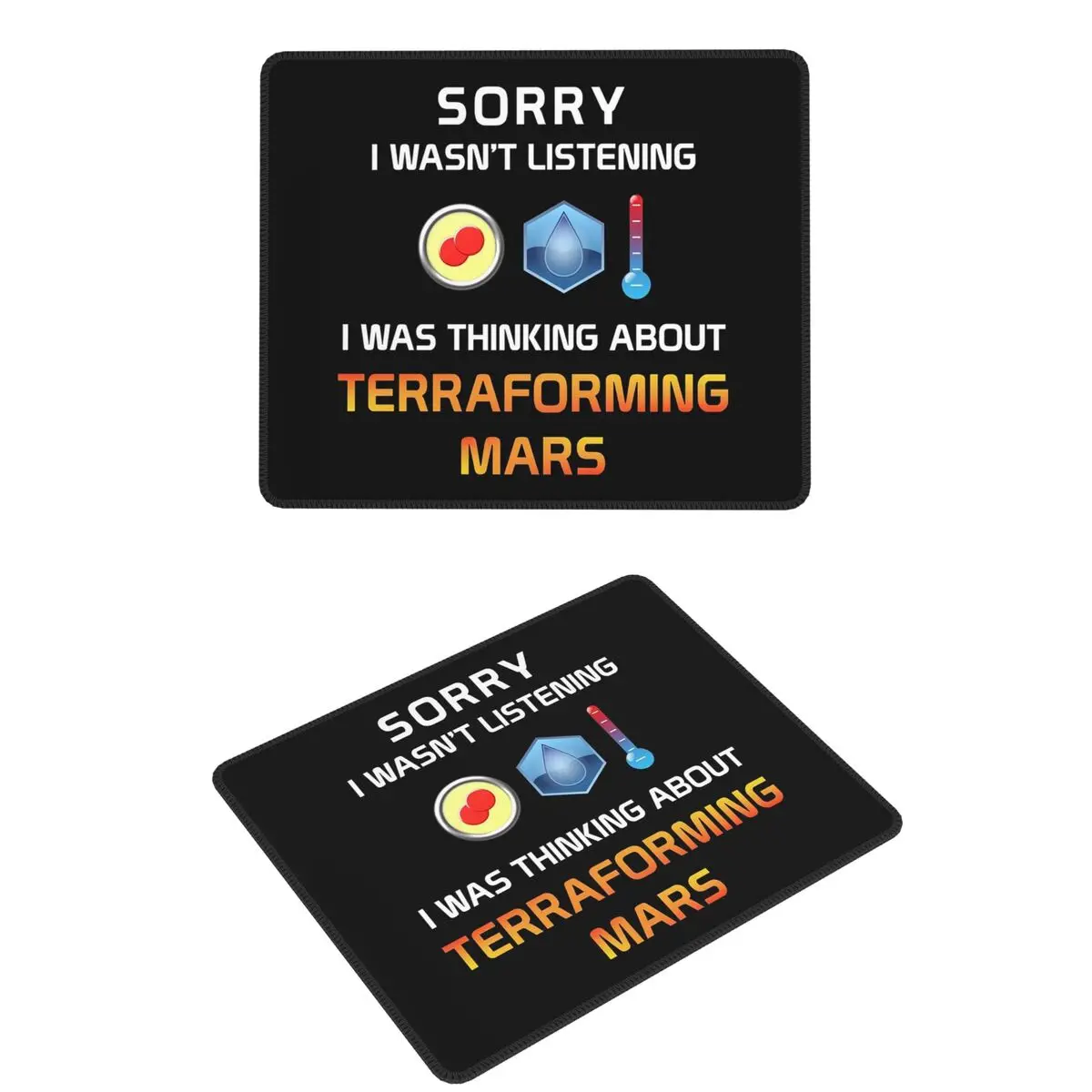 Focused Terraforming Mars Player Mouse Pad Computer Keyboard Mouse Mat Gamer PC Laptop Desk Mat Office Accessories Table Mats