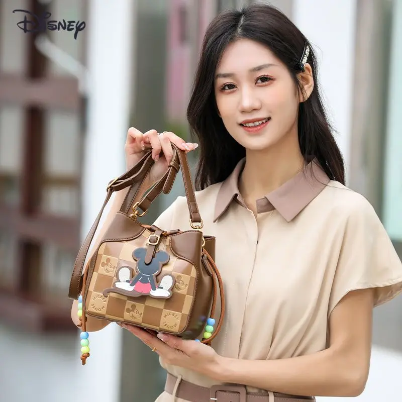 Original Disney Mickey Mouse Niche Premium Shoulder Bags For Girls Mickey Anime Kawaii High-capacity Bag Backpacks Women Gifts