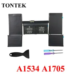 A1705 Battery For Apple macbook pro 12'' A1534 2016 year Free Tools