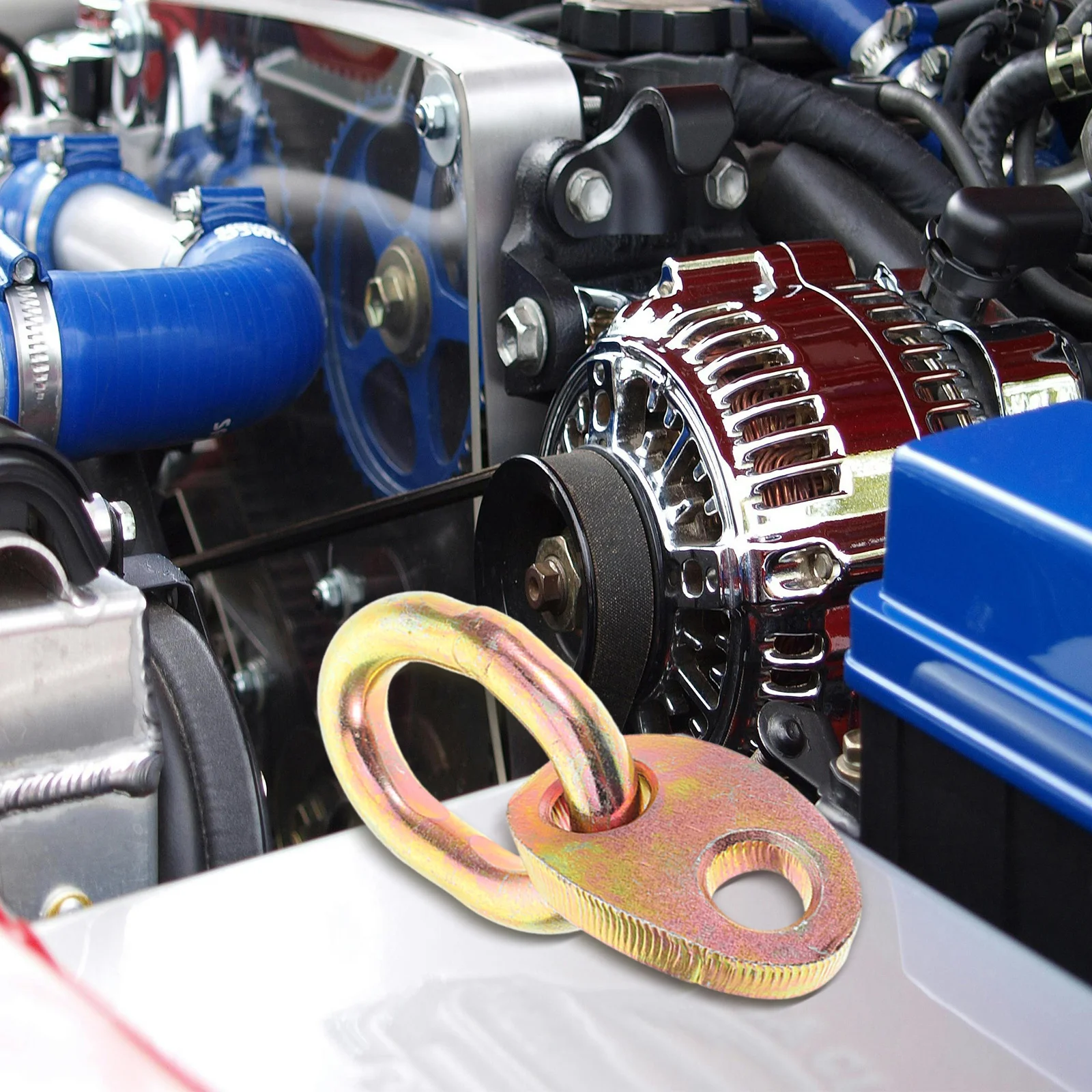 

Engine Lift Bracket Heavy Duty Lifting Hook Kit Sturdy Support Bar for Slings Load Levelers Robust Construction