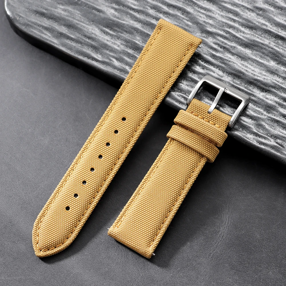 20mm 22mm Segeltuch-Nylon-Uhrenarmband für Omega, Seiko, Rolex Sportgürtel Schnellverschluss Universelles Zweiseitiges Nylon-Armband – Detail 14