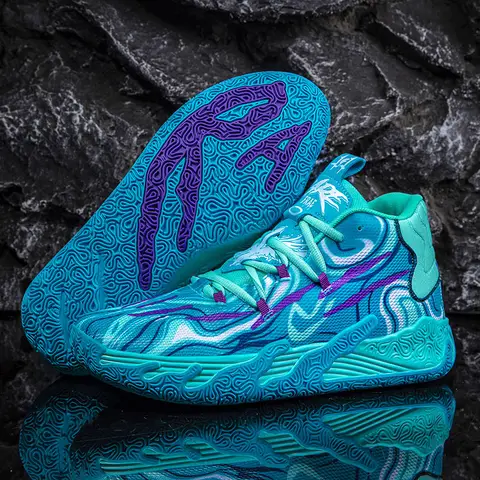 Men Basketball Shoes Field Training Non-slip High-top Luxyry Design Mesh Breathable Sneakers Pro Original Kids Basketball Boots