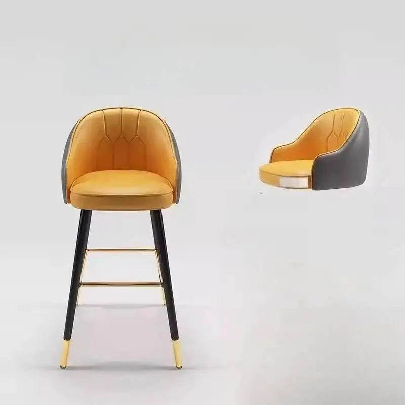 برتقالي الصين الفاخرة بار البراز الظهر التجارية الحد الأدنى رخيصة بار البراز الشمال فريد أنيق Sillas Para Barra الأثاث #3