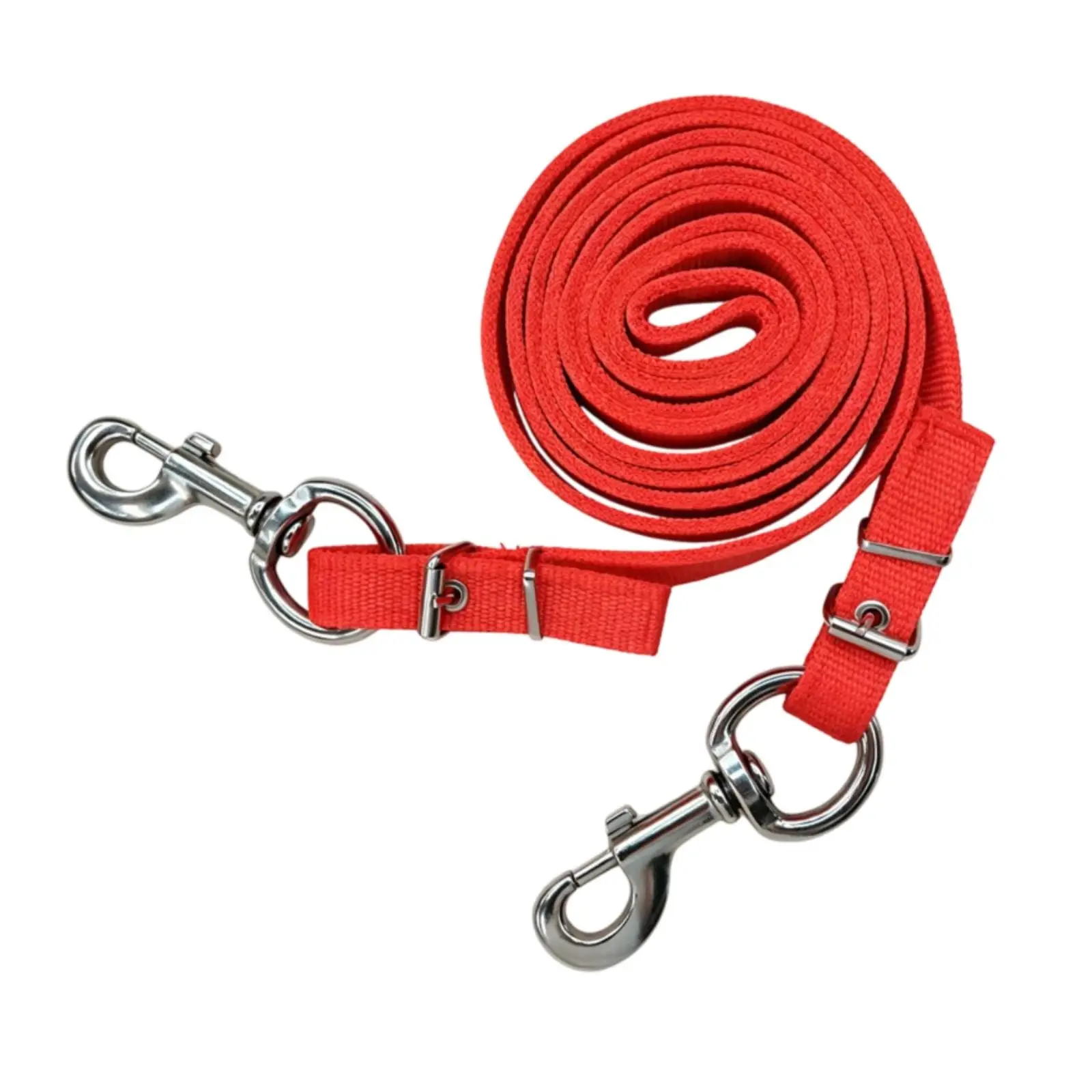Nylon Reins Comfortable Reins with Snap Hooks Tack Long-Lasting Double-Layer for Equestrians, Equestrian Riding, Schooling