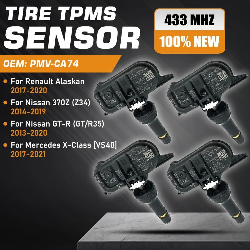 

Car For Mercedes-Benz X-Class Renault Alaskan 2017-2021 Nissan 370Z 2014-2019 Nissan GTR R35 2013-2020 Tire Pressure Sensor TPMS