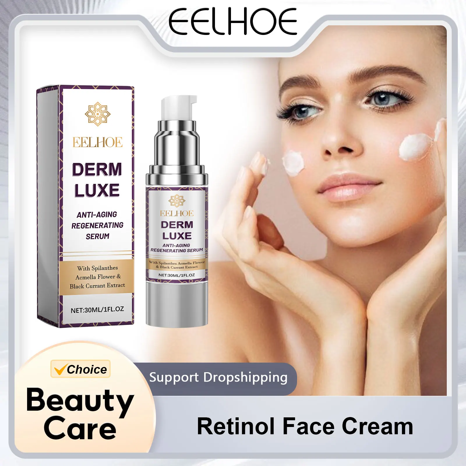 

Retinol for the Face in Cream Skin Repair Facial Firming Moisturizing Cream and Face Protection Hyaluronic Acid Face Cream 30ml