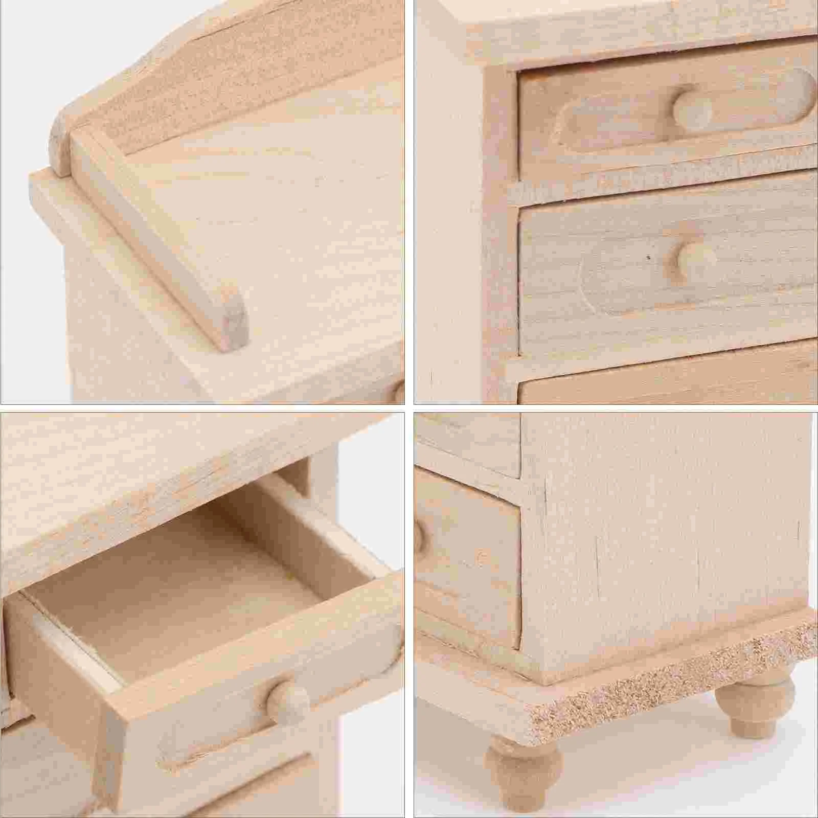 House Cabinet Miniature Wooden Furniture Accessory Adornment Simulation Model Models