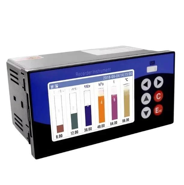 EC68R Industrial Grade Temperature Curve Multi-channel Data Logger Pressure Level Flow Paperless Logger