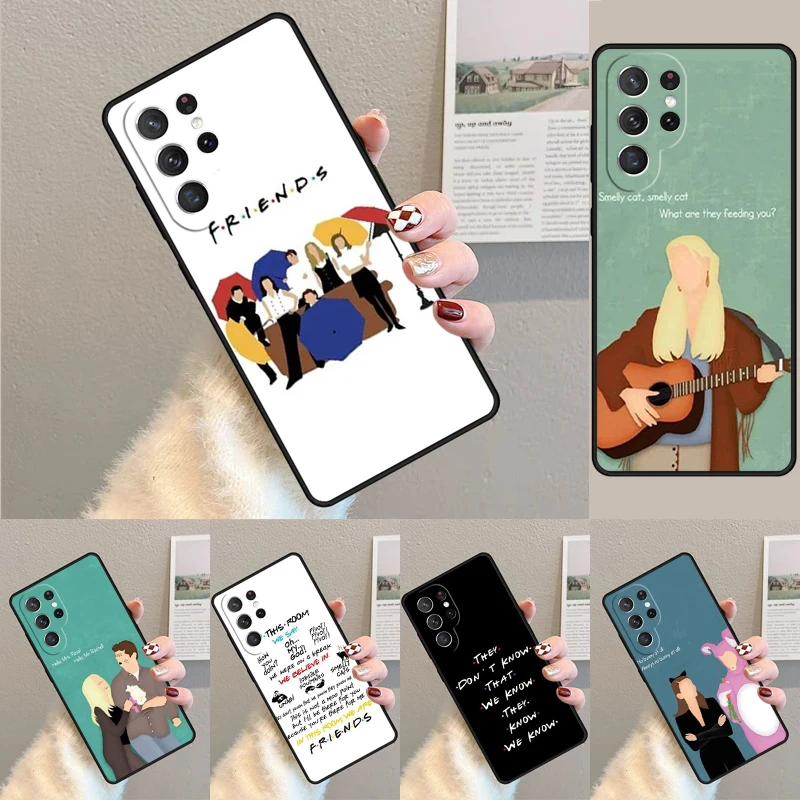 Friends TV Show phone case Cover For Samsung Galaxy S24 Ultra S21 S22 Ultra S8 S9 S10E Note 10 Plus Note 20 FE S23