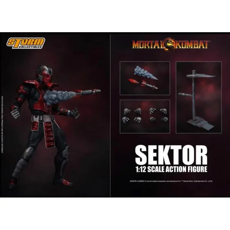 

In Stock 100% Original Storm Toys DCMK002 Mortal Kombat Sektor 1/12 Game Character Model Movable Doll Art Collection