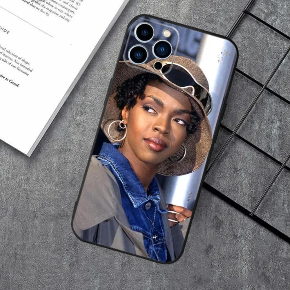 Rapper Lauryn Hill  Phone Case For Apple iPhone 15,14,13,12,11,XS,XR,X,8,7,Pro,Max,Plus,mini Silicone Black Cover