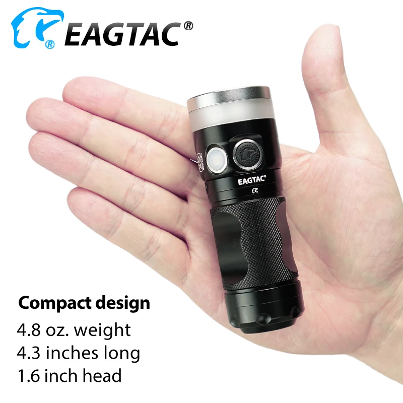 EAGTAC GX30A3D Diffuser Ultra Compact 2330 Lumens CREE LED Flashlight EDC Torch Spot Light 3*AA Battery Traffic Wand