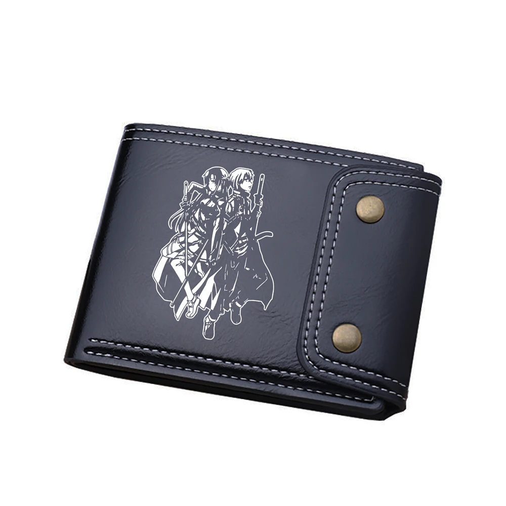 Sword Art Online Anime Short Wallets SAO Cartoon Coins Purses