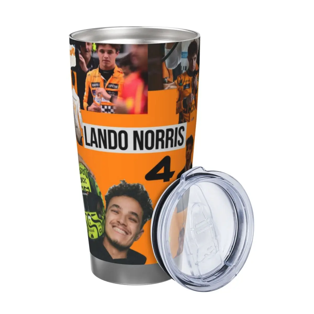 Landos Norris 20oz Cup Large Capacity Car Mug Leak-proof Juice Coffee Cup Food Grade