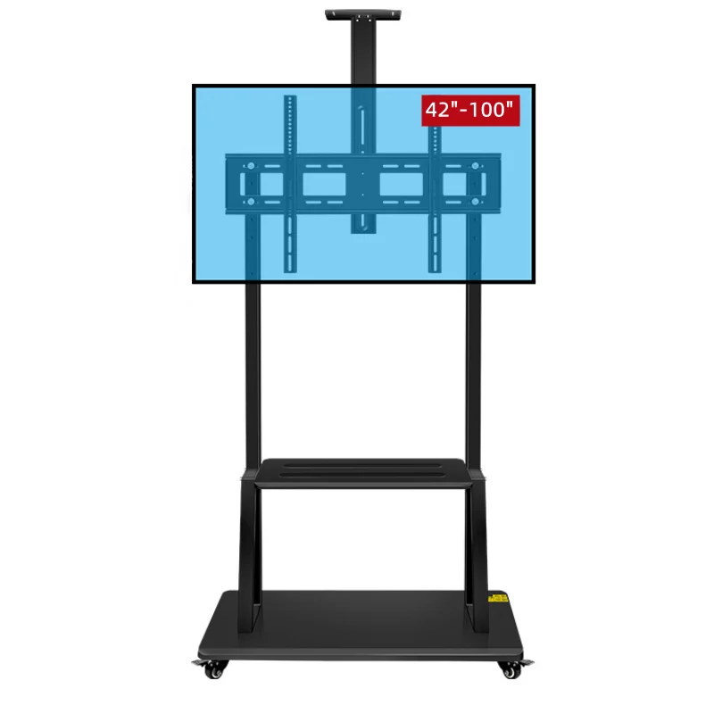 

ZJW STLF Advanced Modern Design Whole Mounted Mobile Tv Stand Tv Mount Full Motion