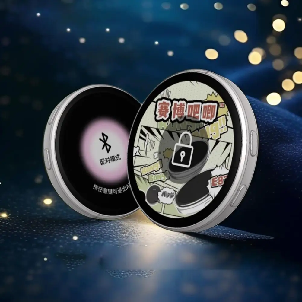 Bluetooth Digital Badge with Electronic Neon Lights - E87 Anime Display, Picture/Video Player, Smart Gadget