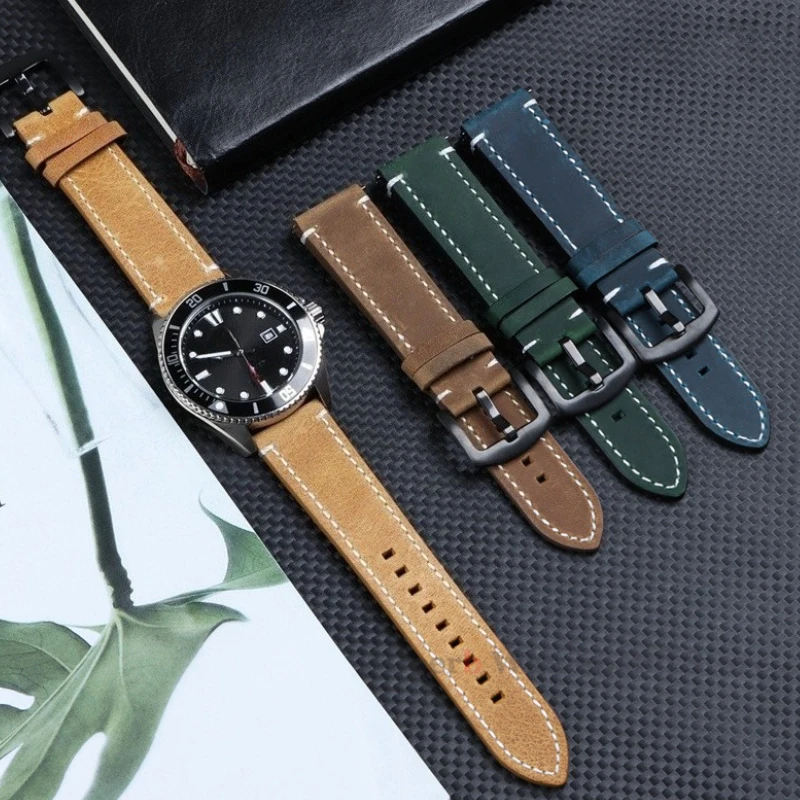 18 مللي متر 19 مللي متر 20 مللي متر 21 مللي متر 22 مللي متر 24 مللي متر حزام ساعة جلدي عتيق لهواوي GT2 3 42 مللي متر 46 مللي متر حزام بني أصفر لهاتف سامسونج جالاكسي