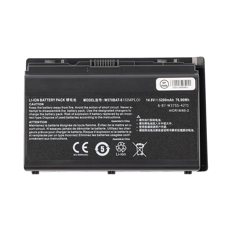ETESBAY W370BAT-8 For Clevo W350ET W350ETQ W37ET Sager NP6350 NP6370 Schenker Xmg A522 A722 6-87-W370S-4271 Laptop Battery