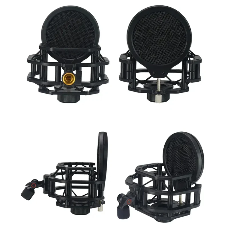 

1 piece Microphone Shock Mount holder with Pop Filter screen for Lewitt LCT-240 Pro Live Broadcast Mic Recording Stand