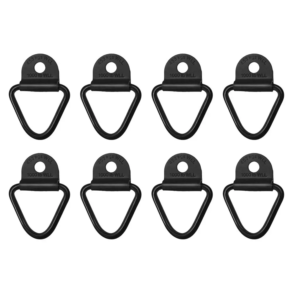 lot-de-8-ancrages-de-fixation-robustes-en-acier-au-carbone-conception-triangulaire-stable-revetement-noir-crochets-pour-camion-remorque-bateau-suv