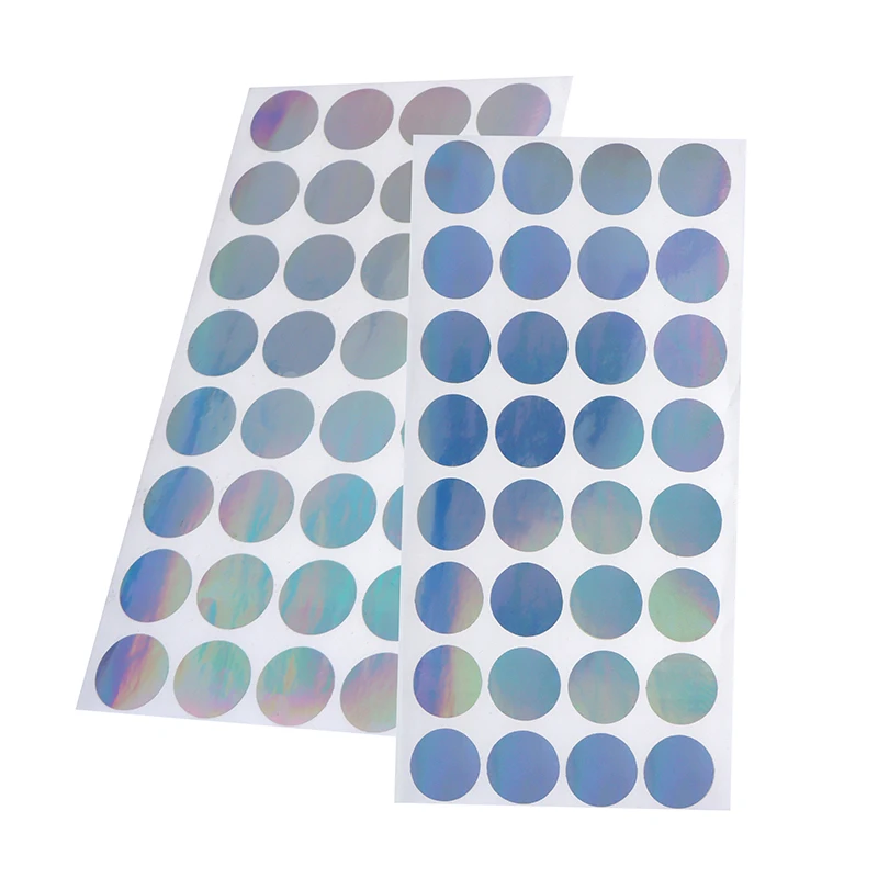 100pc 2cm Stickers Laser Void Circular Shape Blank Void Anti Disassembly Label Holographic Security Sealing Sticker Sealing Tape
