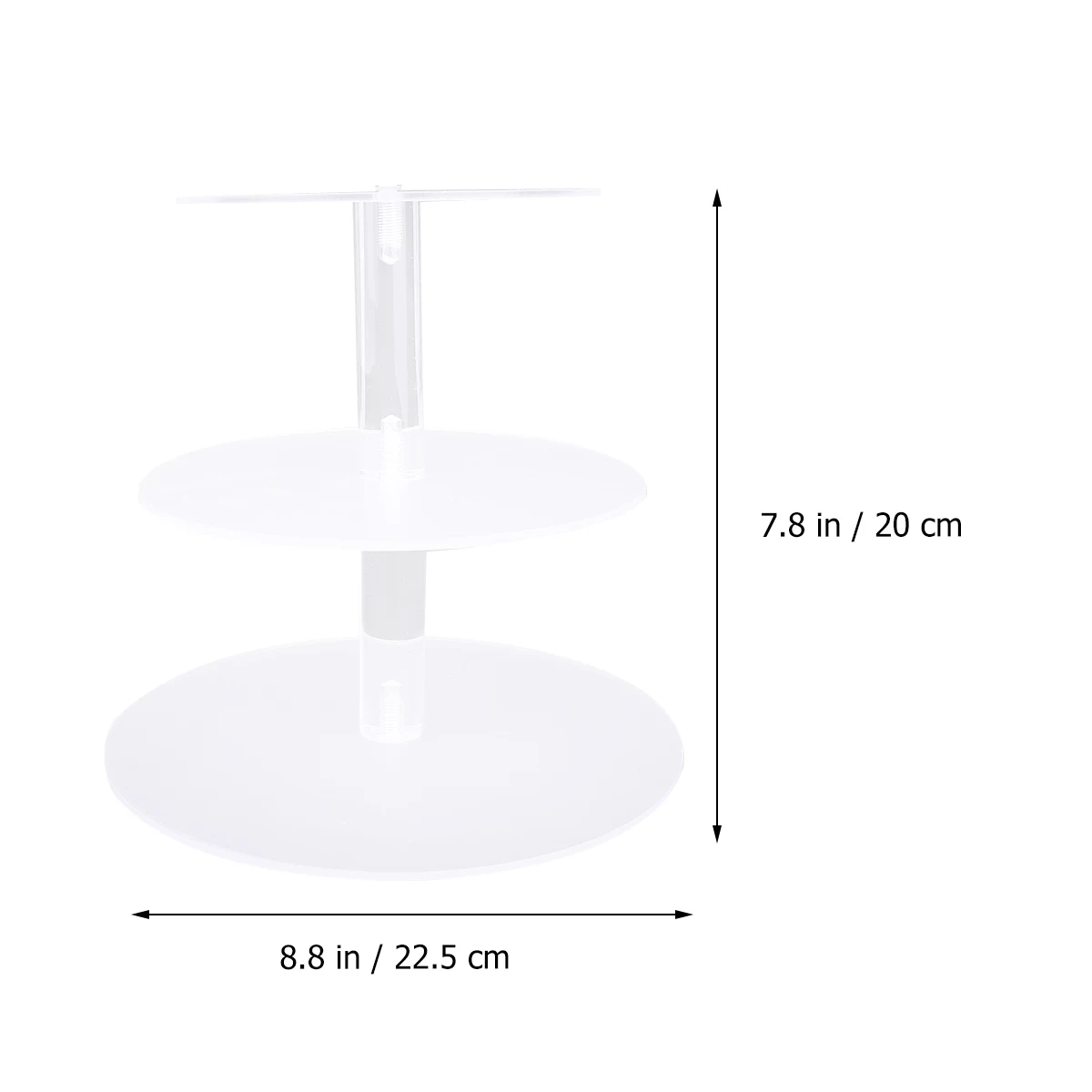 

3 Layer Acrylic Cake Round Rack Display Shelf Holder Decor Cupcake Dessert Buffet Party Wedding Birthday