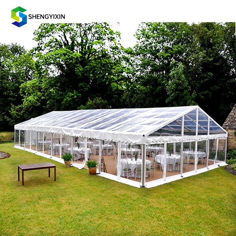 Customized Good-looking Transparent Aluminum Frame A-frame Tents for Wedding Restaurant Events Party