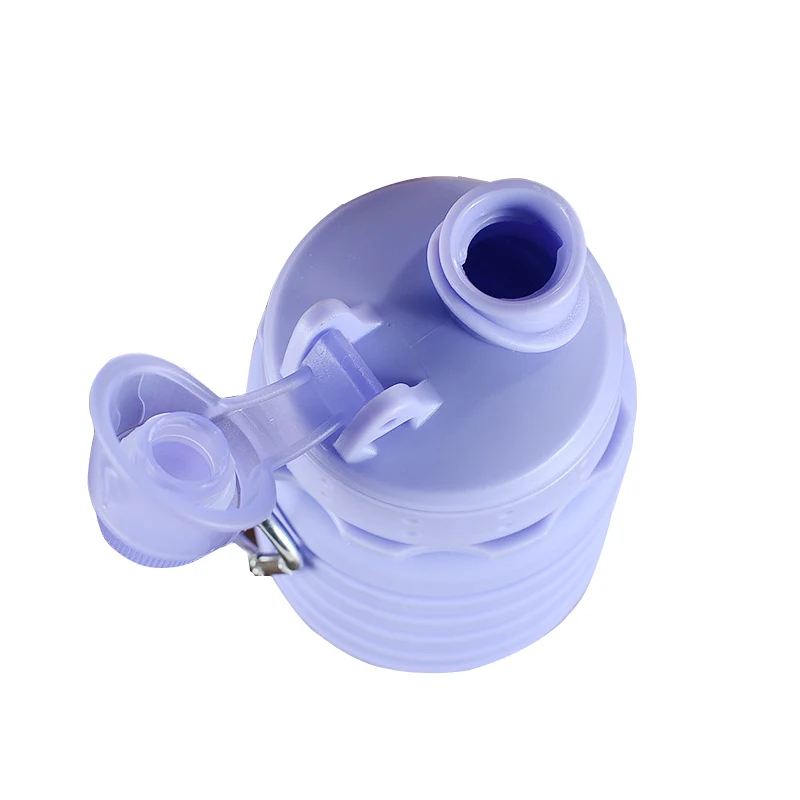 Neue tragbare Silikon-Wasserflasche, einziehbar, zusammenklappbar, Kaffeeflasche, Tassen, E, Outdoor-Reisewerkzeuge, zusammenklappbare Sportflaschen – Detail 5
