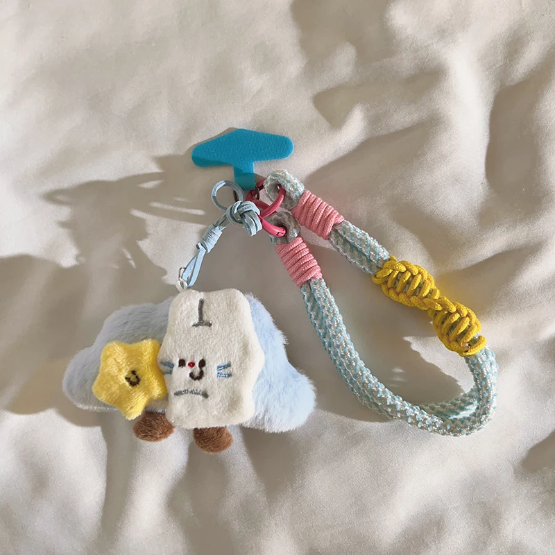 

Модный Ins Cute Plush Cloud Star — подвеска для чехла для телефона/CCD/брелока, браслета с защитой от потери, забавный аксессуар