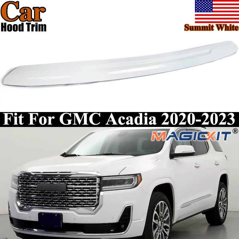 

Для GMC Acadia 2020 2021 2022 2023, передний бампер, верхняя решетка, молдинг капота, белая, замена для 1KPGM1215030 84750464