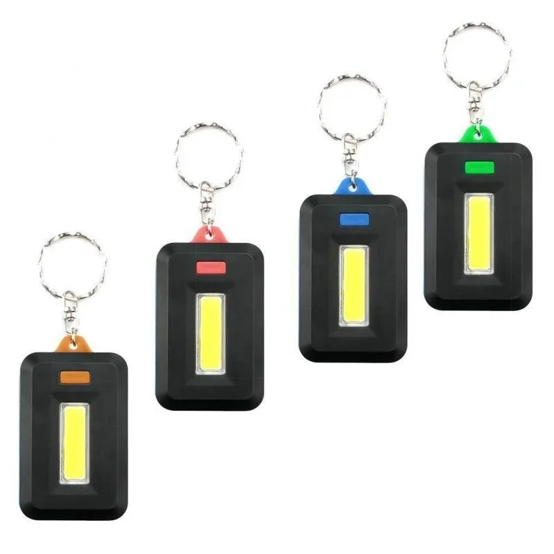 1Pcs Portable Mini LED Keychain Key Chain Keyring Torch Light Lamp with Carabiner for Camping Hiking Fishing Keychain