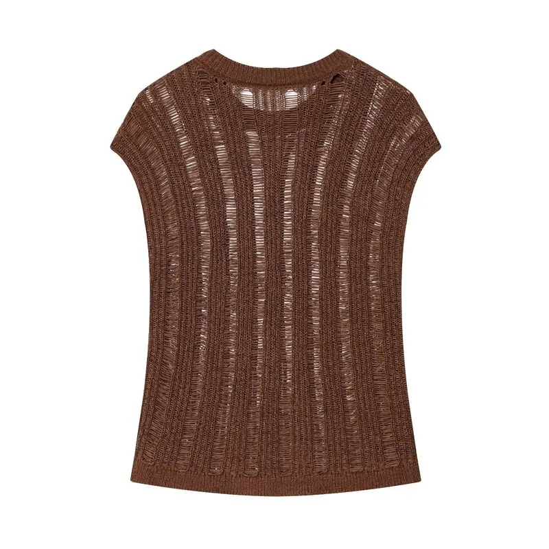 

Women's Knitted Svel round Ne Top with Belt New Autumn 2025 Commute Sle Loose Fit Pure Color Front Button Closure