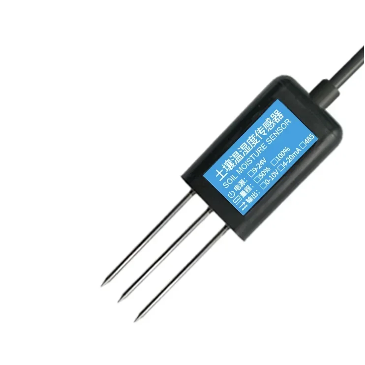 IN STOCK NEW Soil Moisture Content and Electrical Conductivity Sensor RS485 0-5V 0-10V 4-20mA Output Earth EC Humidity Sensor