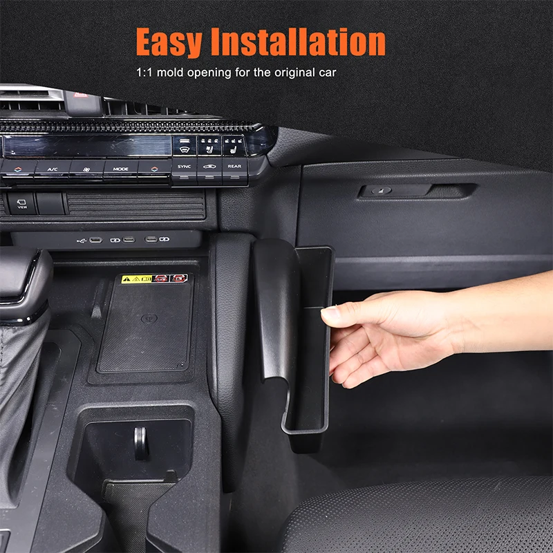 

Для Toyota Land Cruiser 250 Prado J250 LC250 2024 2025 автомобильный ящик для хранения передач, боковой ящик для хранения, лоток-органайзер, аксессуары