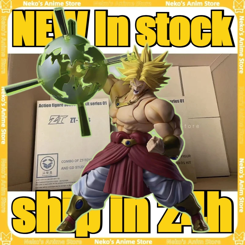 

NEW【In Stock】ZT Studio Broly Ancient Warrior Yellow Version Action Figure Anime Model Trendy Toys Desktop Doll Collectibles Gift