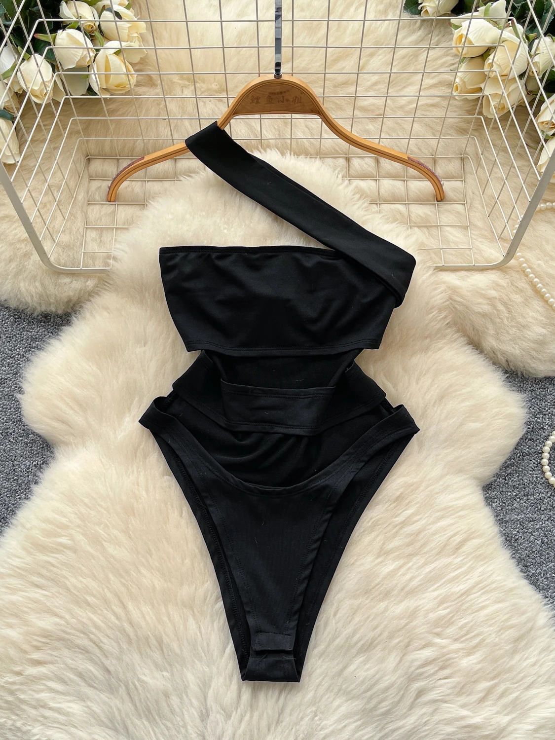 

Sexy Hollow out oulder Strap Bodycon Jumpsuit Women's Base irt Commute Sle High Waist ort Pants Online Exclusive