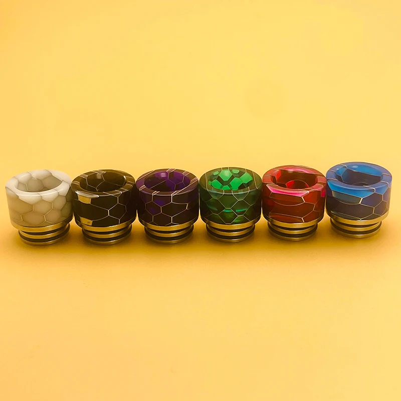 Snakeskin Epoxy Resin 810 Drip Tips Mouthpiece untuk TFV12 Prince Tank Dead Rabbit/Zeus x /Kylin RTA aksesoris tangki